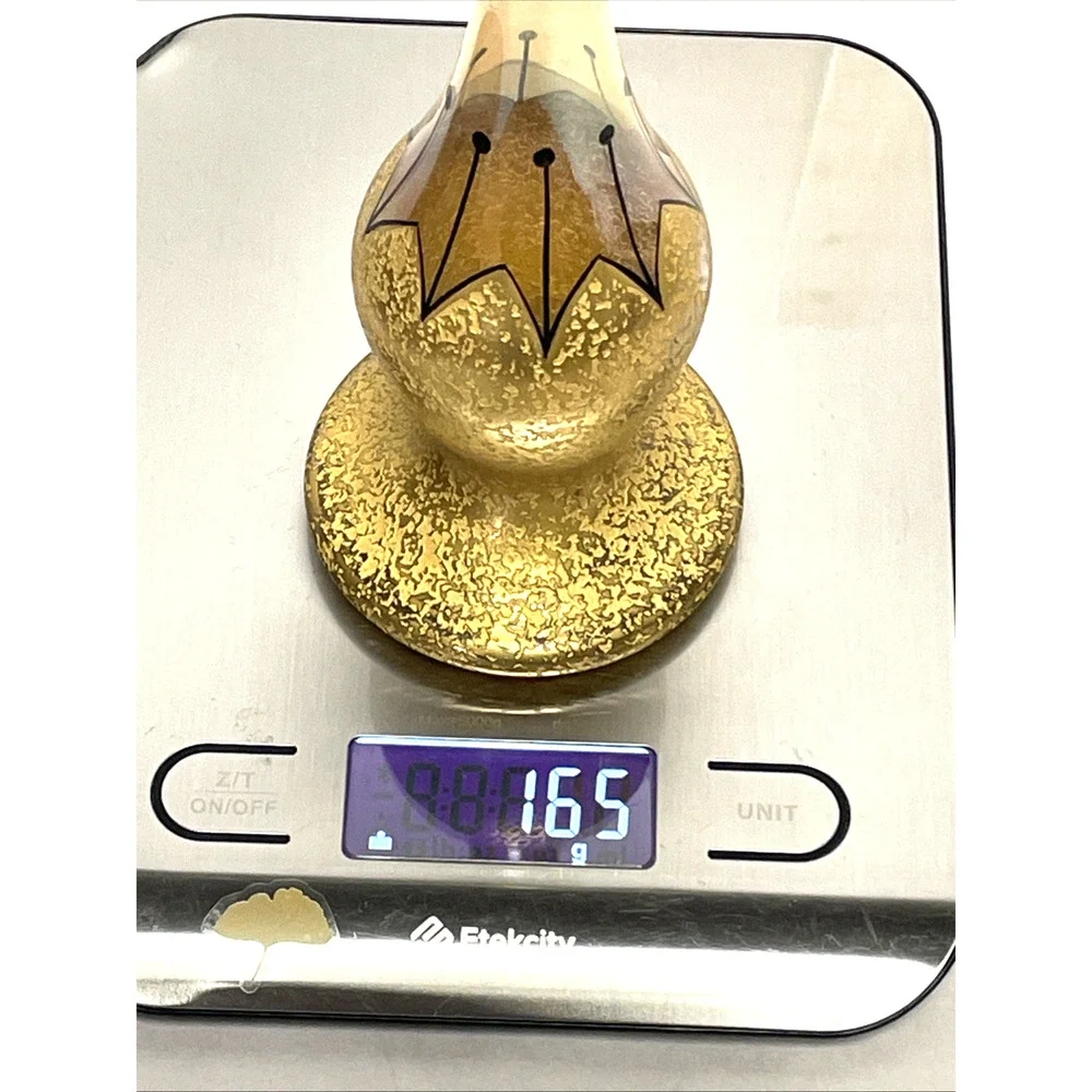 Antique DeVilbiss Steuben Gold Art Glass Perfume Bottle 8